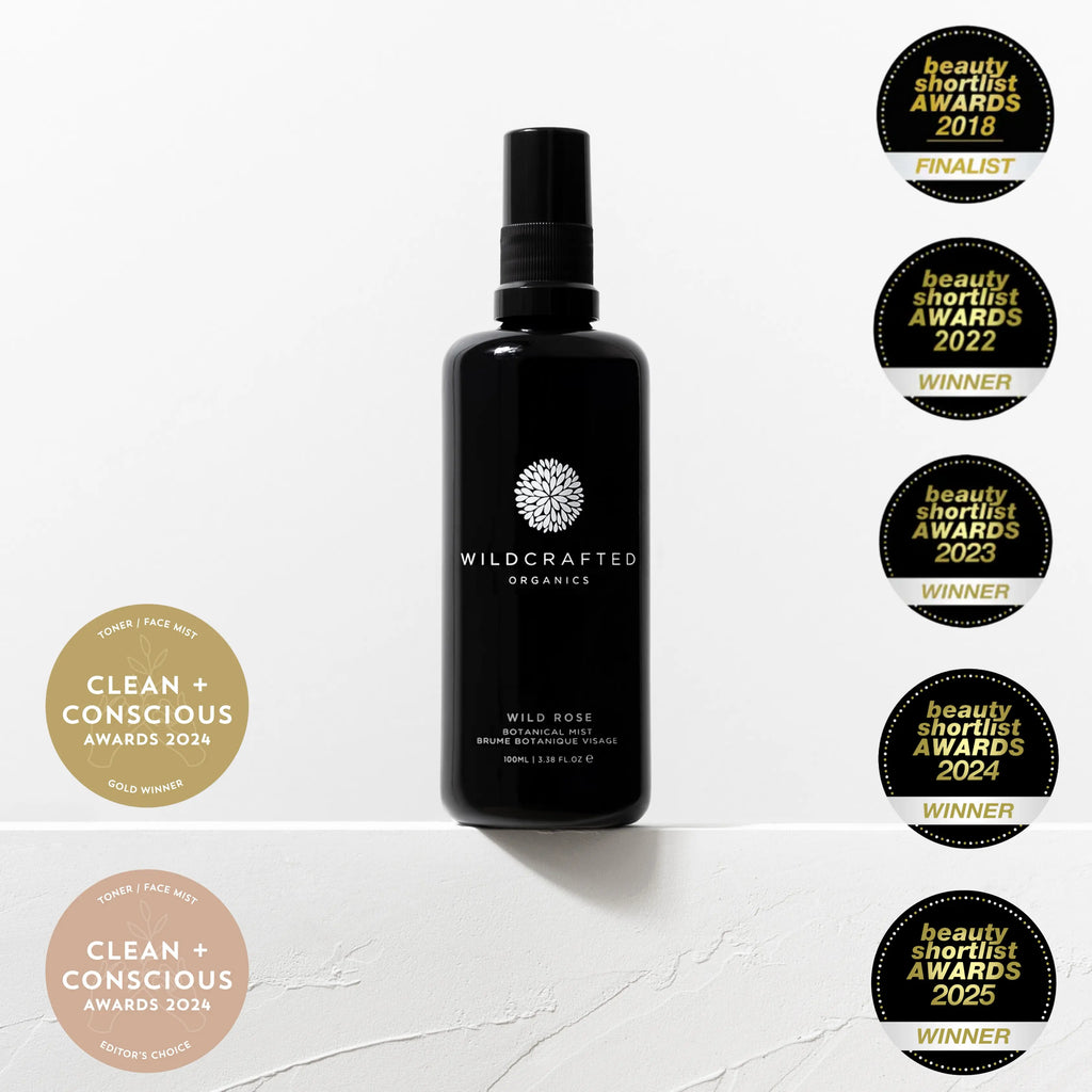 WILDCRAFTED ORGANICS ジャスミンローズ 100ml Wild Rose Botanical Mist | Hydrating Face Mist for Skin & Hair