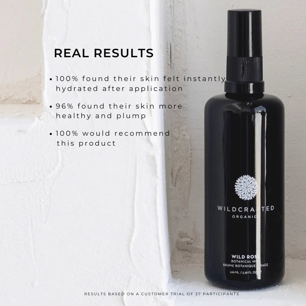 WILDCRAFTED ORGANICS ジャスミンローズ 100ml Wild Rose Botanical Mist | Hydrating Face Mist for Skin & Hair